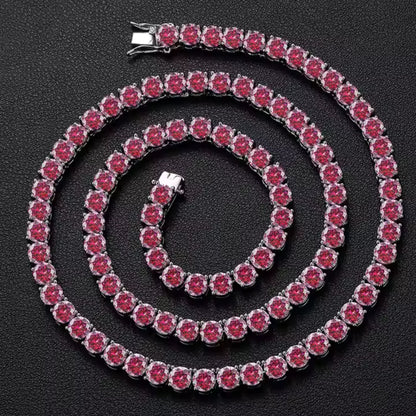 Red VVS Tennis Chain